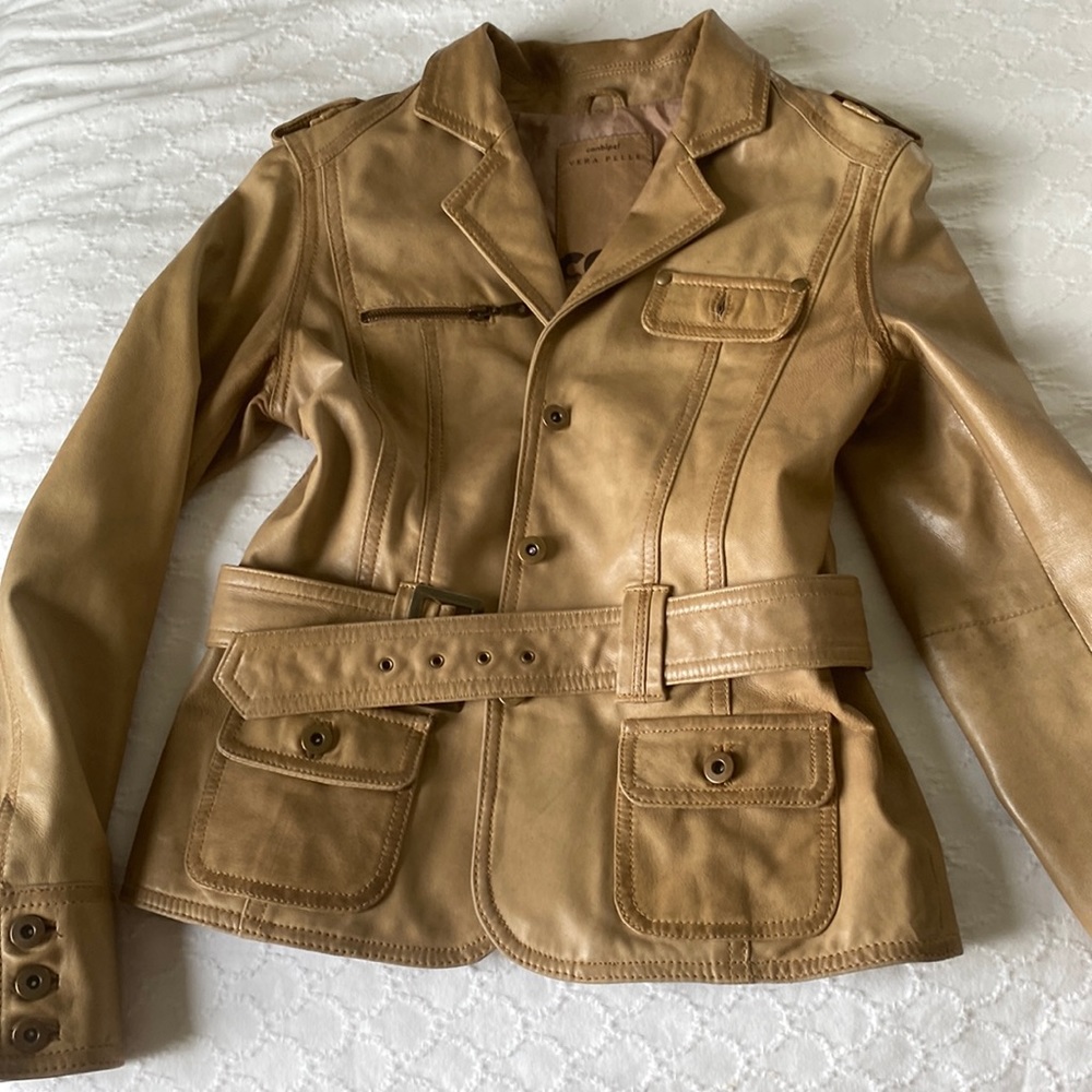 Leather jacket Italian size 42